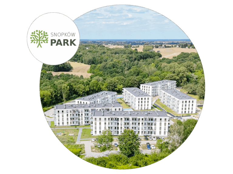 Nowoczesne budynki w otoczeniu natury